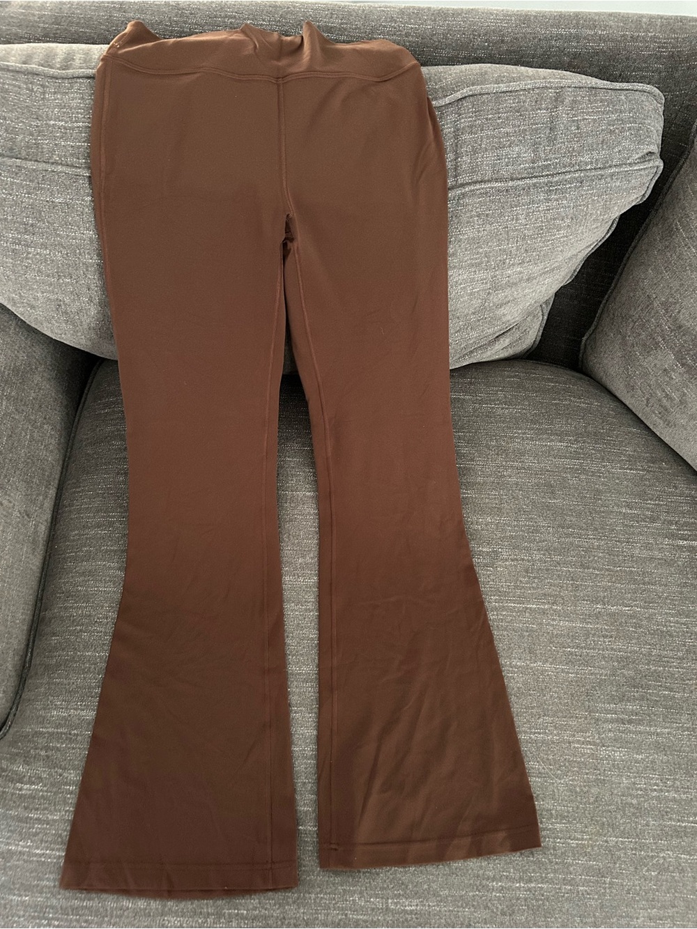 Lululemon Groove Nulu Super High Rise Flared Pants Brown Size 8